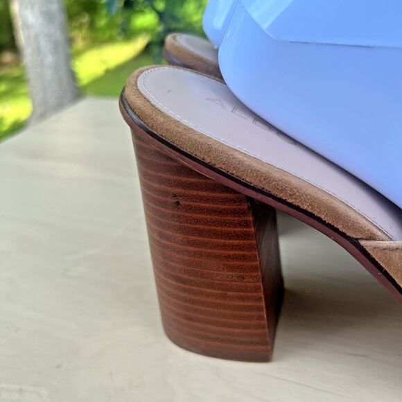 Aldo Legossa Brown Suede Leather Open Toe Mule Size US: 11 - EU: 42.5 - Picture 5 of 13